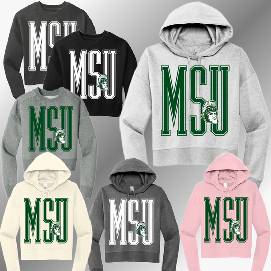 Spartans - MSU Cropped Sweatshirt (Adult)