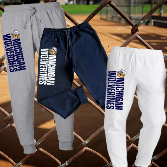 Wolverines - Vertical Wording Joggers (Adult)