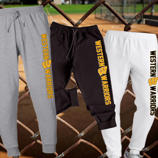 Western Warriors - Vertical Wording Joggers (Adult)