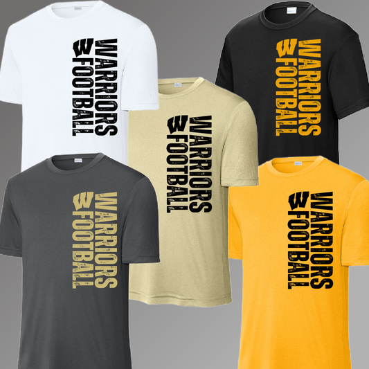 Western Warriors - Football Vertical Wording Dri Fit Tee (Adult)