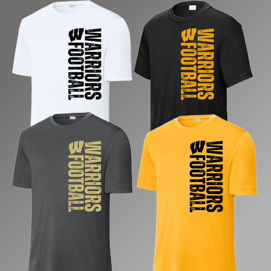Western Warriors - Football Vertical Wording Dri Fit Tee (Youth)