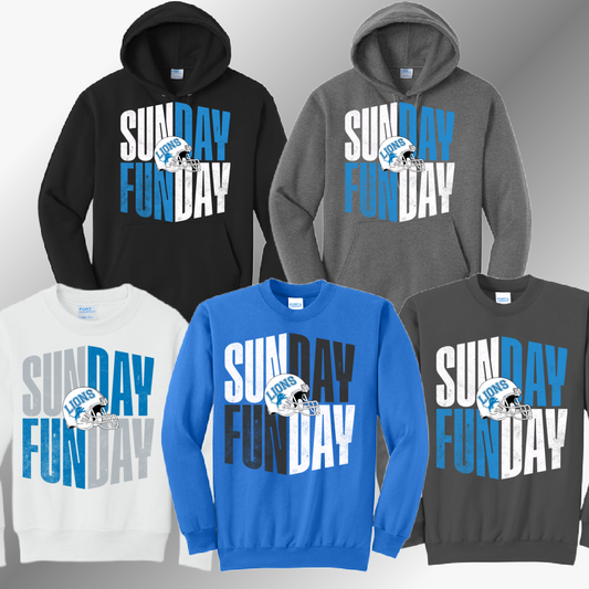 Detroit Football Sunday Funday - Basic Sweatshirt (Adult)