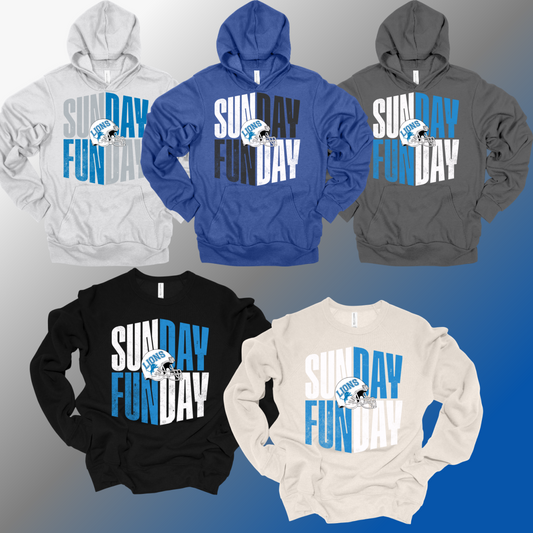 Detroit Football Sunday Funday - Premium Sweatshirt (Adult)