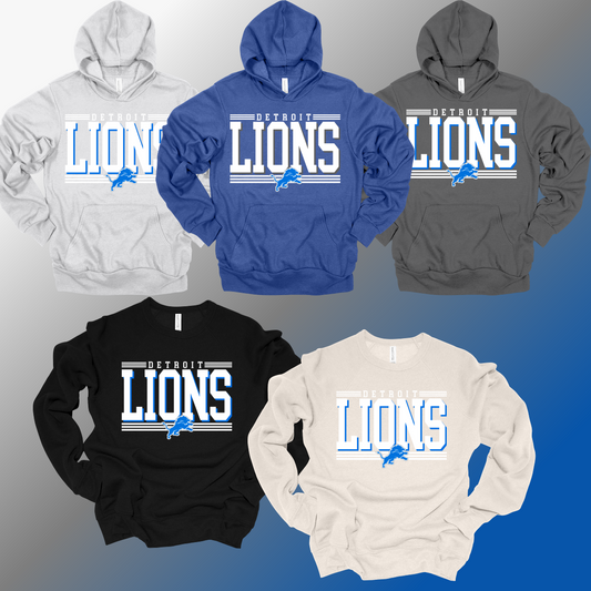 Detroit Football Offset - Premium Sweatshirt (Adult)