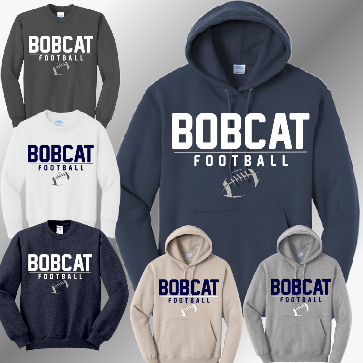 Bobcat Football - Basic Sweatshirt (Youth & Adult)