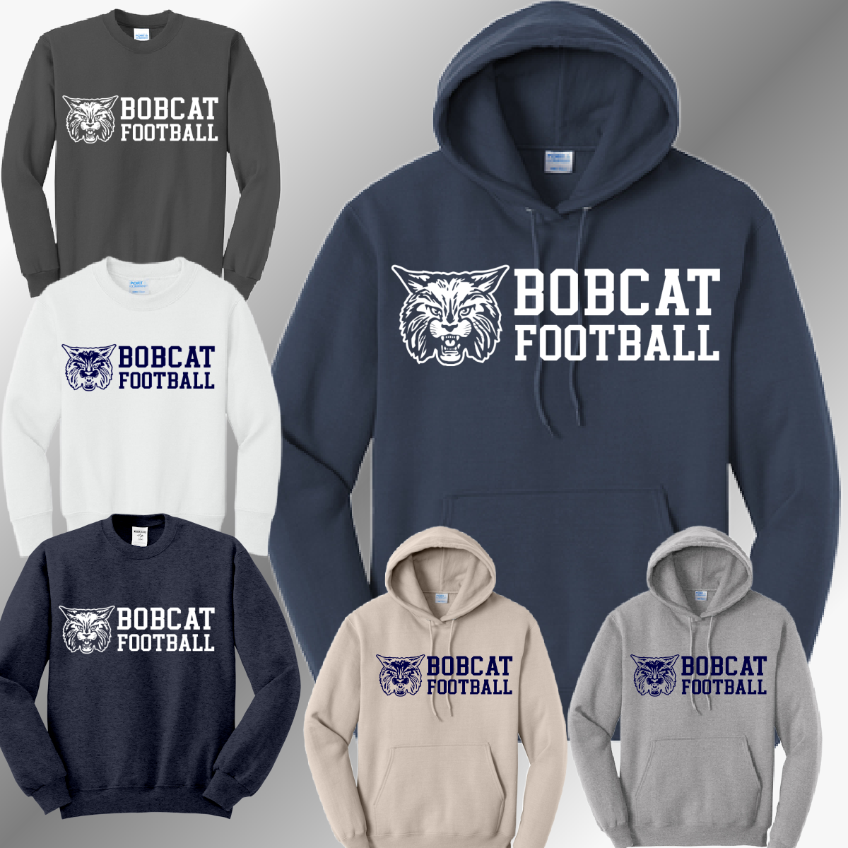 Bobcat Football - Basic Sweatshirt (Youth & Adult)