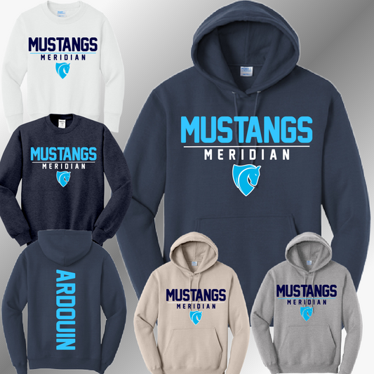 Meridian Mustangs - Basic Sweatshirt (Youth & Adult)