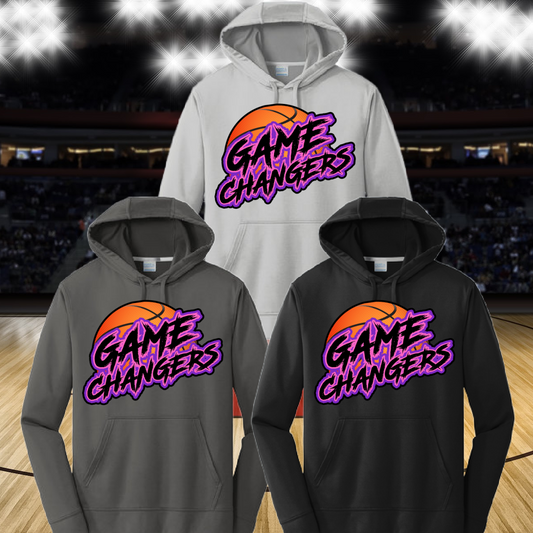 GLB Game Changers - Graffiti Basketball Dri Fit Hoodie (Youth & Adult)