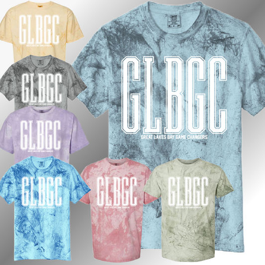 GLB Game Changers - Skinny Varsity Font Color Blast Tee (Adult)
