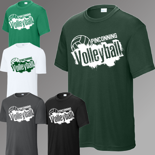 Pinconning Spartans - Distressed Volleyball Performance Tee (Youth)