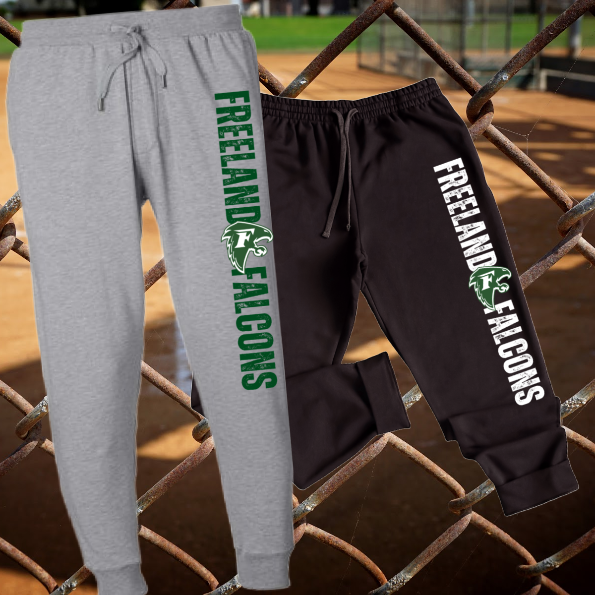 Freeland Falcons - Outline Font Basic Joggers (Youth)
