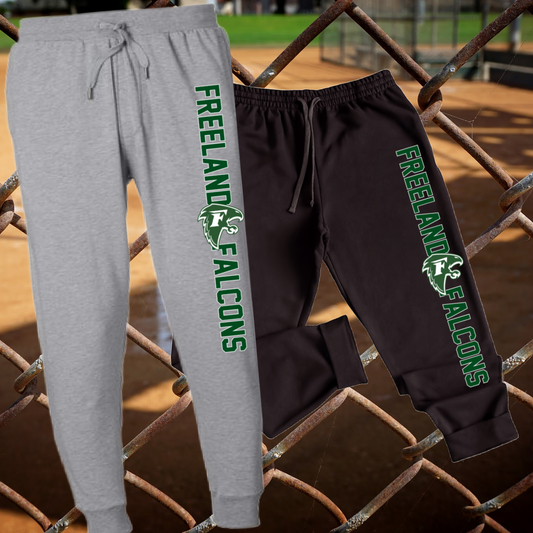 Freeland Falcons - Outline Font Basic Joggers (Adult)