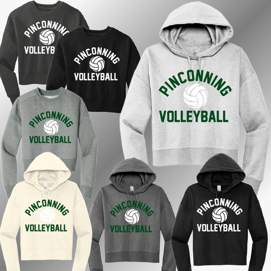 Pinconning Spartans - Arched YOU CHOOSE THE SPORT Cropped Sweatshirt (Adult)