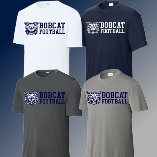 Bobcat Football - Dri Fit Tee (Youth & Adult)