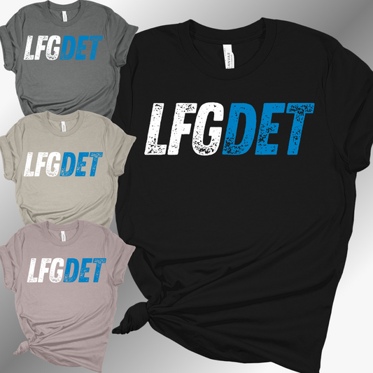 Detroit Football LFGDET - Bella Canvas Tee (Adult)