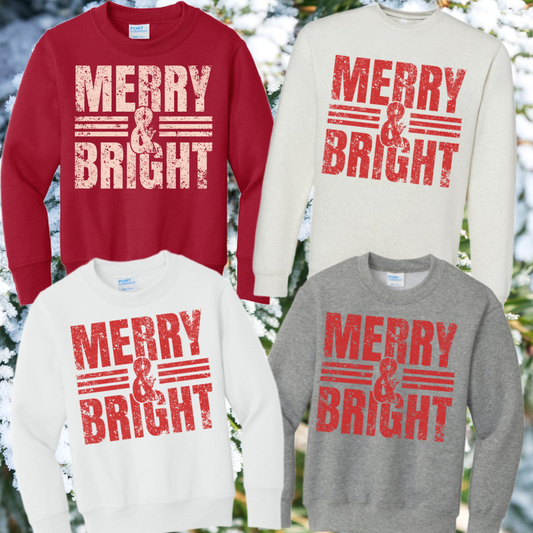 Merry & Bright Sweatshirt (Youth)