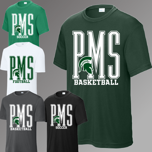 Pinconning Spartans - PMS MIDDLE SCHOOL YOU CHOOSE THE SPORT Performance Tee (Youth)