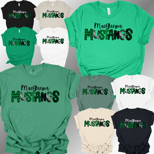 MacGregor Mustangs - Spirit Font Tee (Adult)