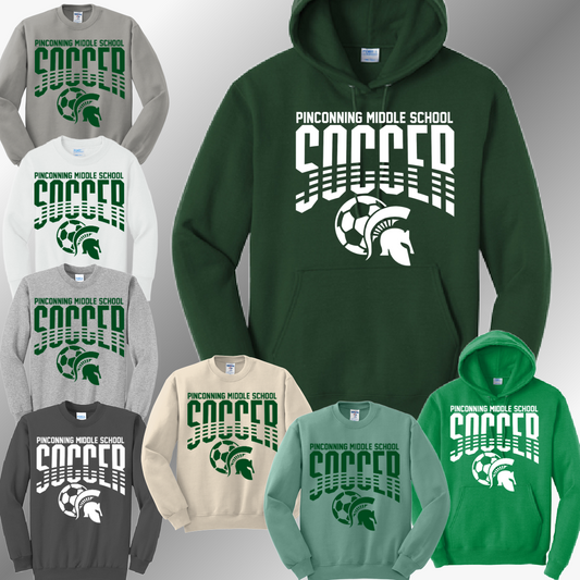 Pinconning Spartans - Middle School Soccer Basic Sweatshirt (Adult)