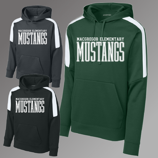 Pinconning Spartans - Tall Skinny Font Premium Performance Hoodie (Youth & Adult)
