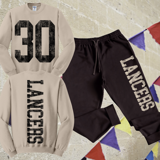 Bullock Creek Lancers - Grunge Lettering Sweatsuit (Adult)