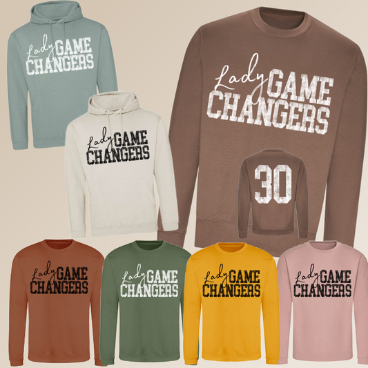 GLB Lady Game Changers Basketball - Acid Font Sweatshirt (Adult)