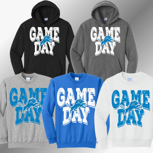 Detroit Football Game Day - Basic Sweatshirt (Adult)