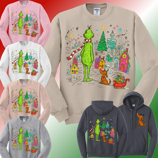 Who Ville Scene Sweatshirt (Adult)