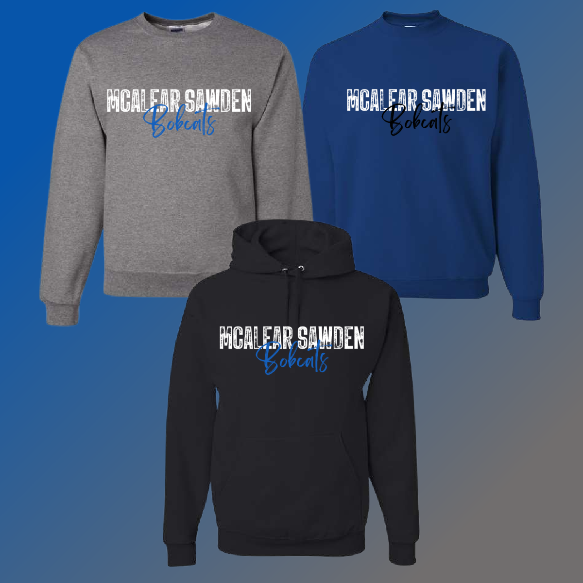 McAlear Sawden Bobcats  - Simple Stamped Basic Sweatshirt