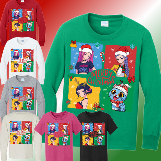 K Pop Merry Christmas Tee (Youth)