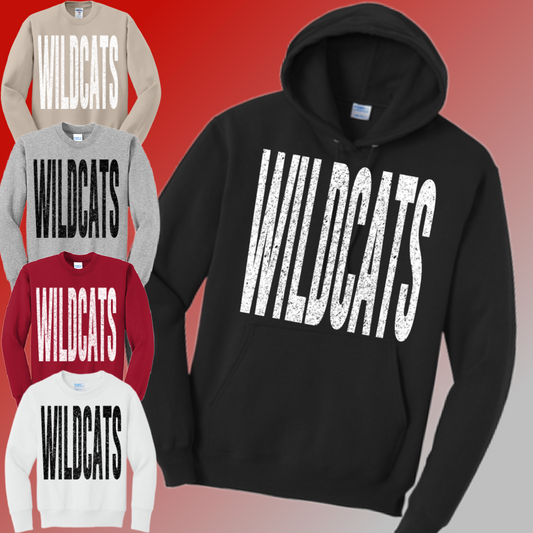 Handy Wildcats - Tall Font Basic Sweatshirt (Adult)