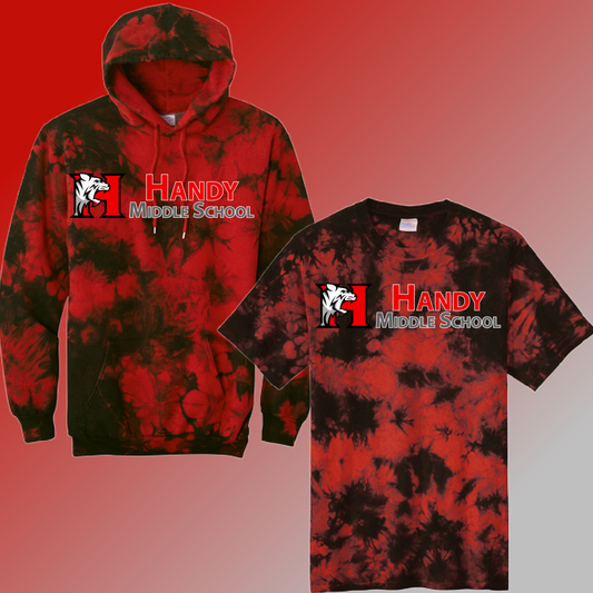 Handy Wildcats - Logo Red Tie Dye (Adult)