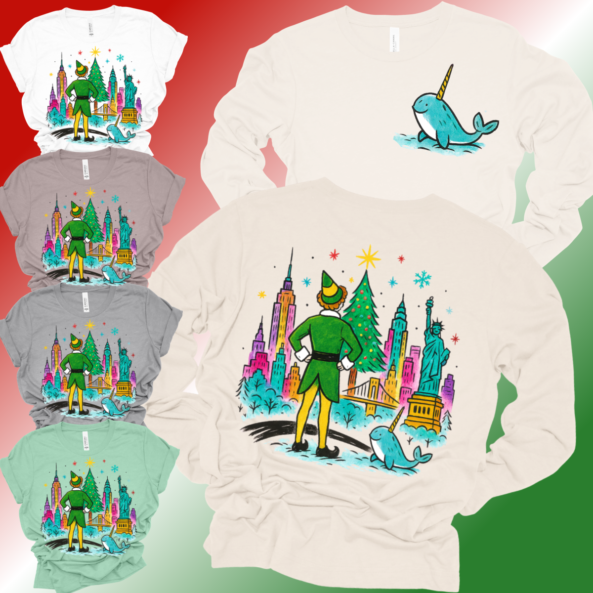 Elf NYC Scene - Bella Canvas Tee (Adult)