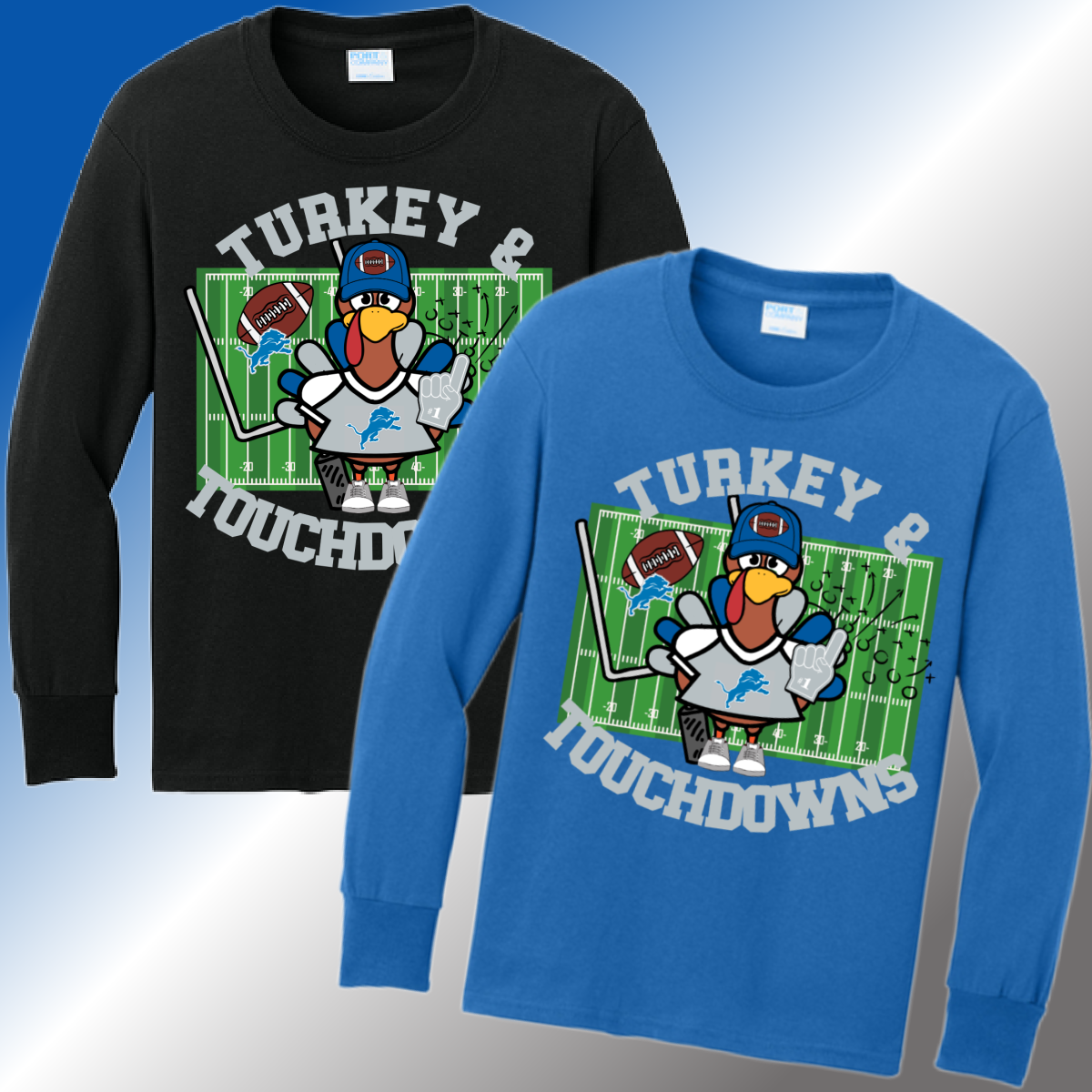 Detroit Football - Turkey & Touchdowns Tee (Youth)
