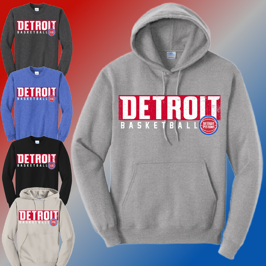 Detroit Basketball - Basic Sweatshirt (Adult)