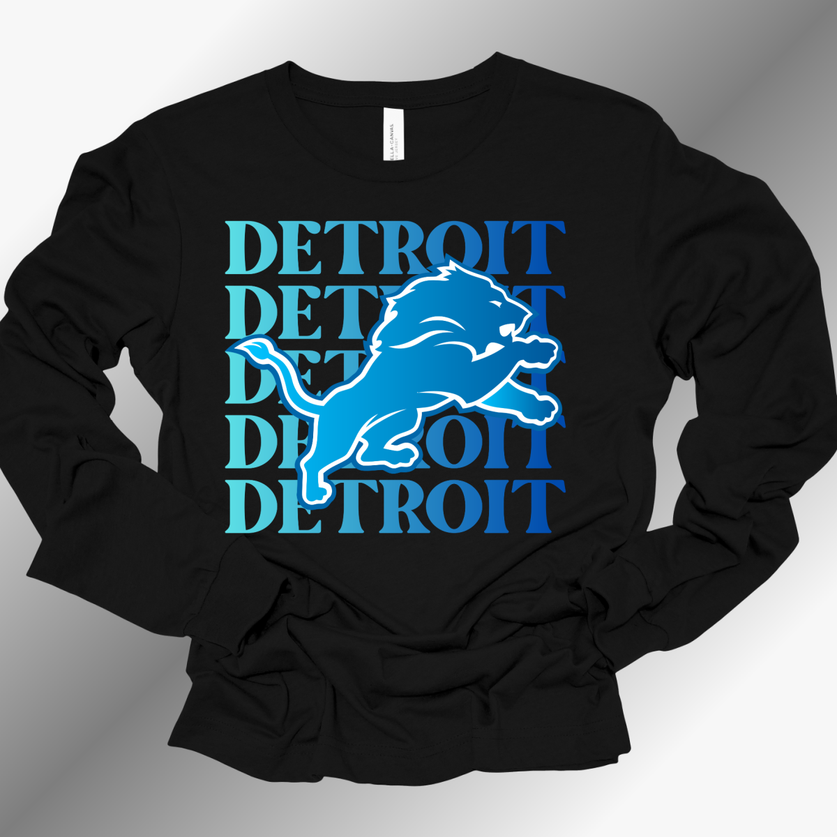 Detroit Football READY TO SHIP - Long Sleeve Tee (Adult)