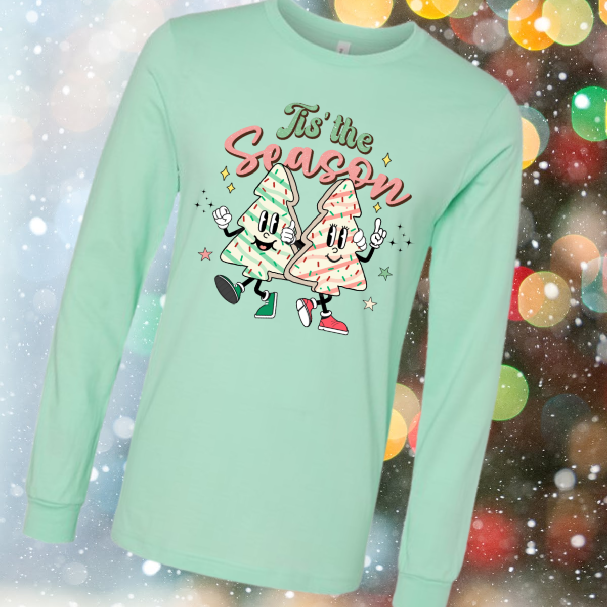 Tis The Season Snack Cakes (Christmas) - Long Sleeve Tee