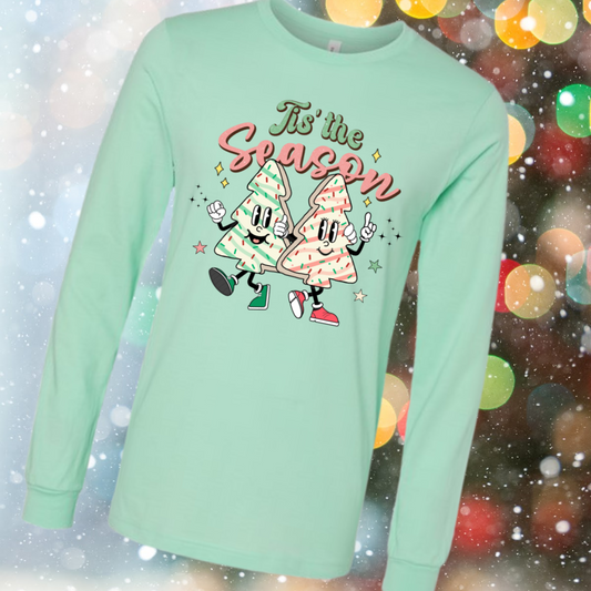 Tis The Season Snack Cakes (Christmas) - Long Sleeve Tee