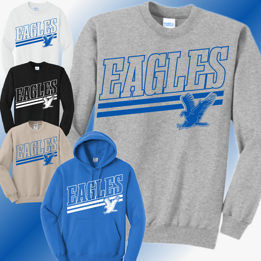 AACS Eagles - Angled Mascot Basic Sweatshirt (Youth & Adult)