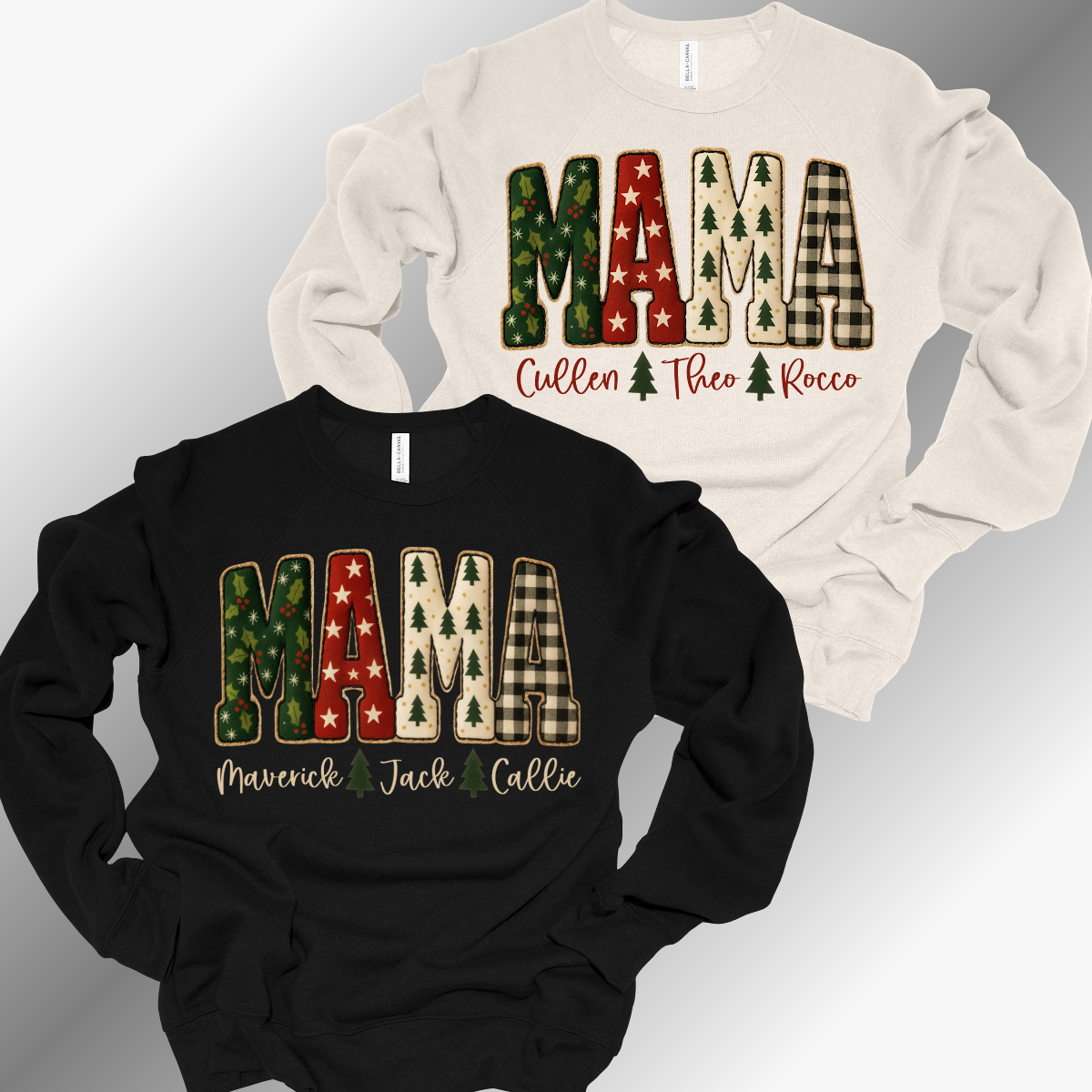 Personalized Christmas Mama - Premium Sweatshirt (Adult)