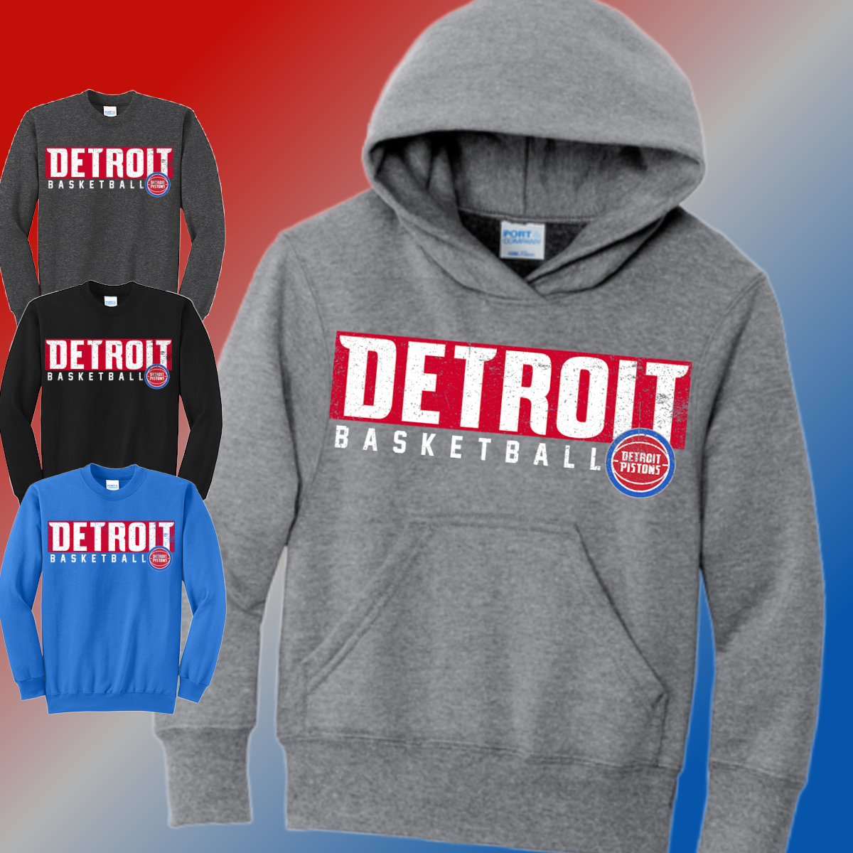 Detroit Basketball - Basic Sweatshirt (Youth)