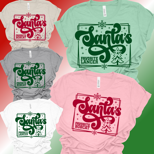 Santas Favorite Mascot - Bella Canvas Tee (Adult)