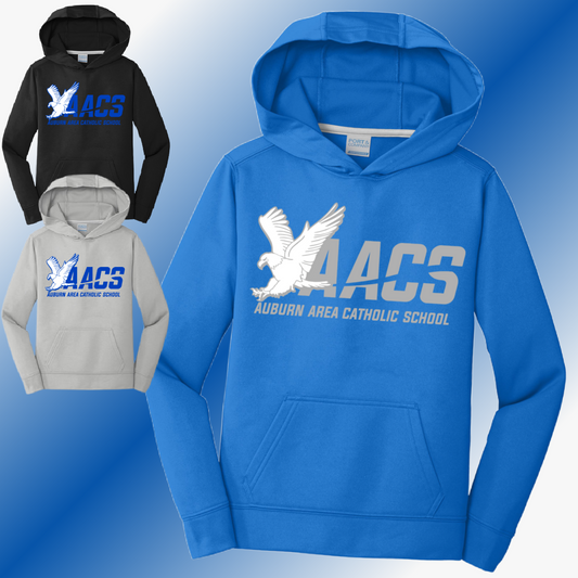 AACS Eagles - School Logo Performance Hoodie (Youth & Adult)