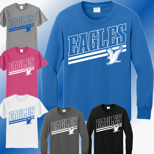 AACS Eagles - Angled Mascot Basic Tee (Youth & Adult)