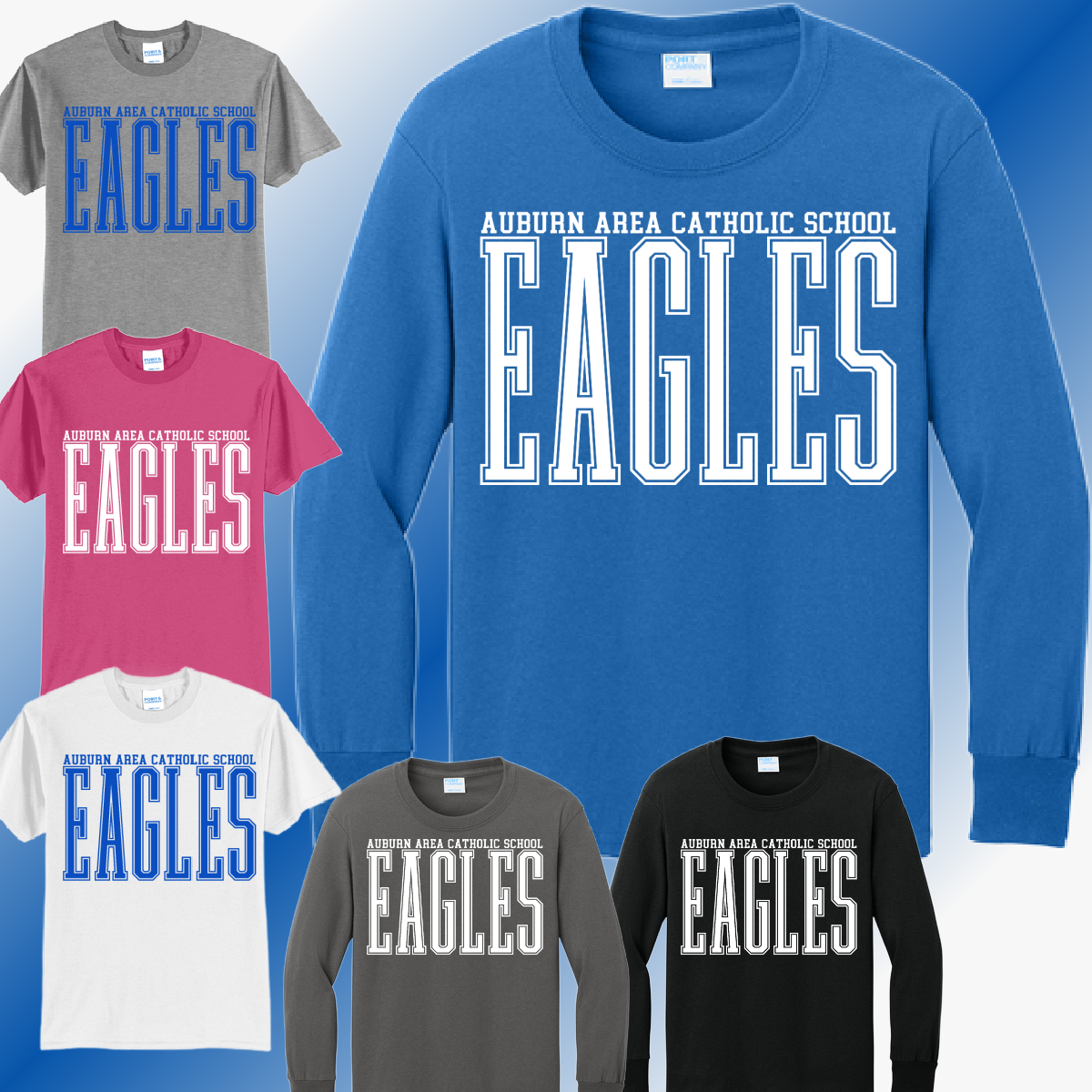 AACS Eagles - Tall Font Basic Tee (Youth & Adult)