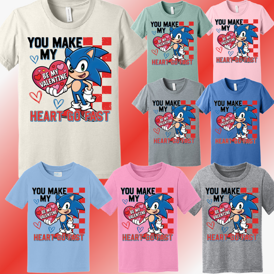Valentines Day - Heart Go Fast Tee (Youth)