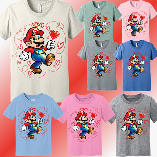 Valentines Day - Mar!o Tee (Youth)