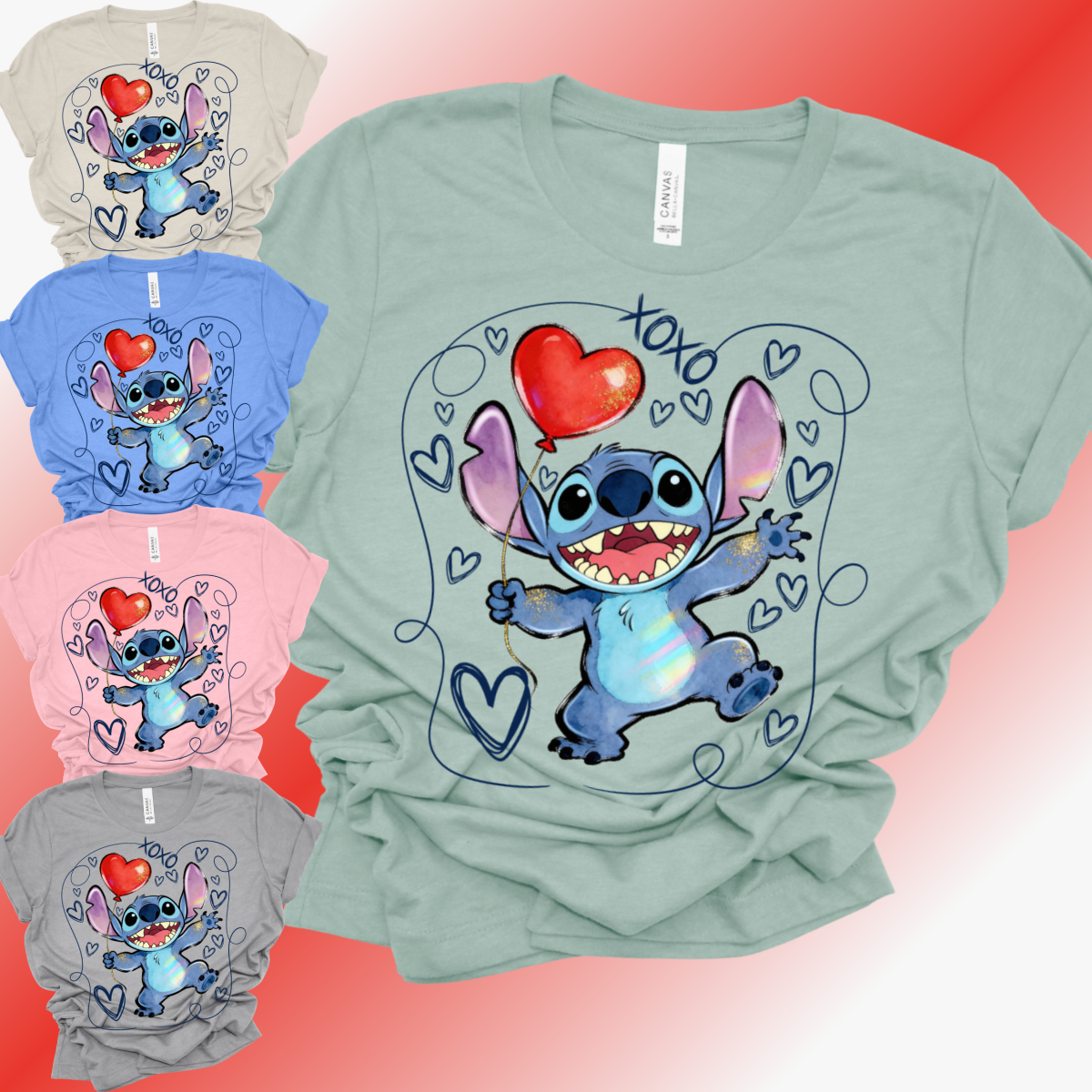 Valentines Day - St!tch Bella Canvas Tee (Adult)