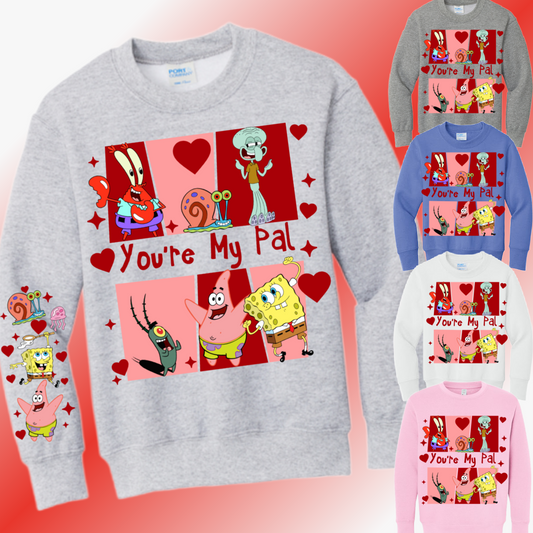 Valentines Day - You're My Pal Basic Sweatshirt (Youth)