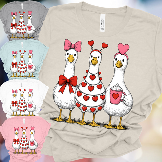 Valentines Silly Goose - Bella Canvas Tee (Adult)